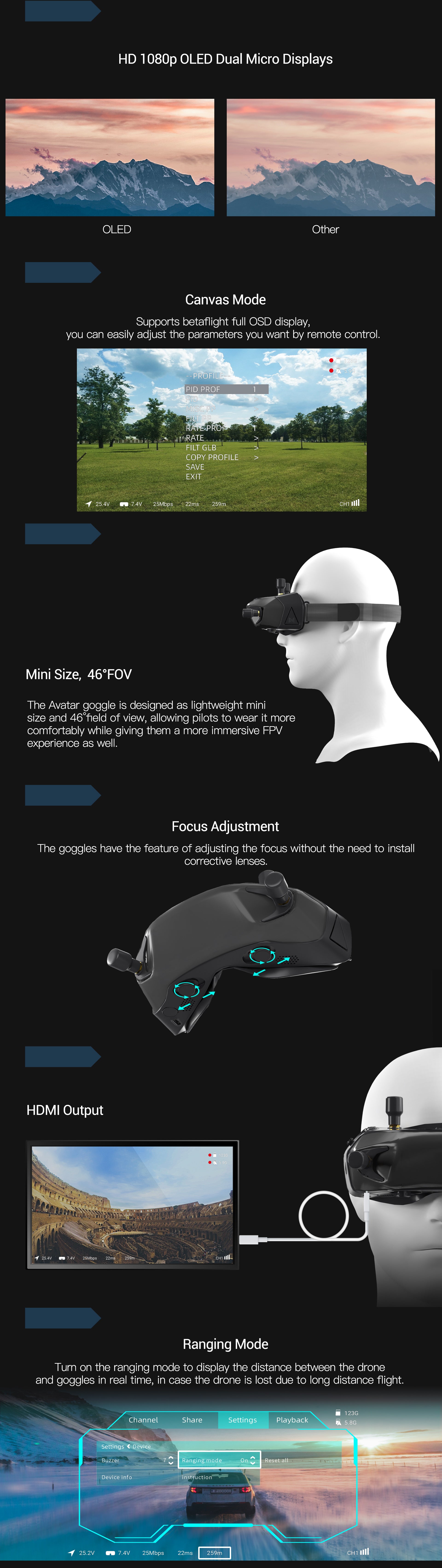 Walksnail Avatar HD FPV Goggles 5 - Walksnail