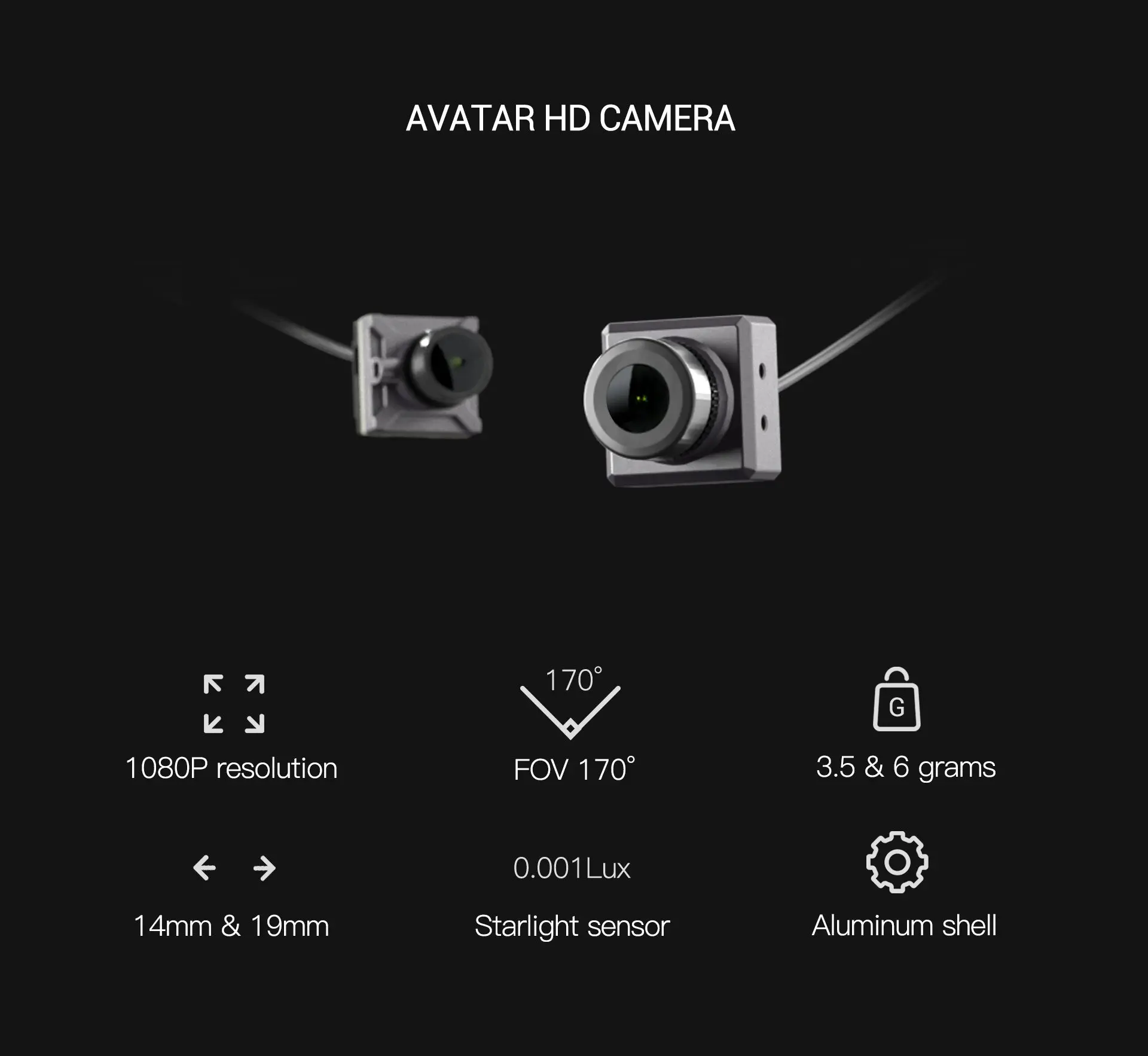 Walksnail Avatar HD Nano Camera 3 Walksnail Avatar HD Nano Camera 1 - Walksnail