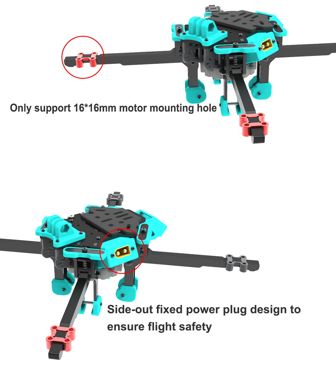 Axisflying KOLAS 6inch Long Range folding Frame Kit 4 -