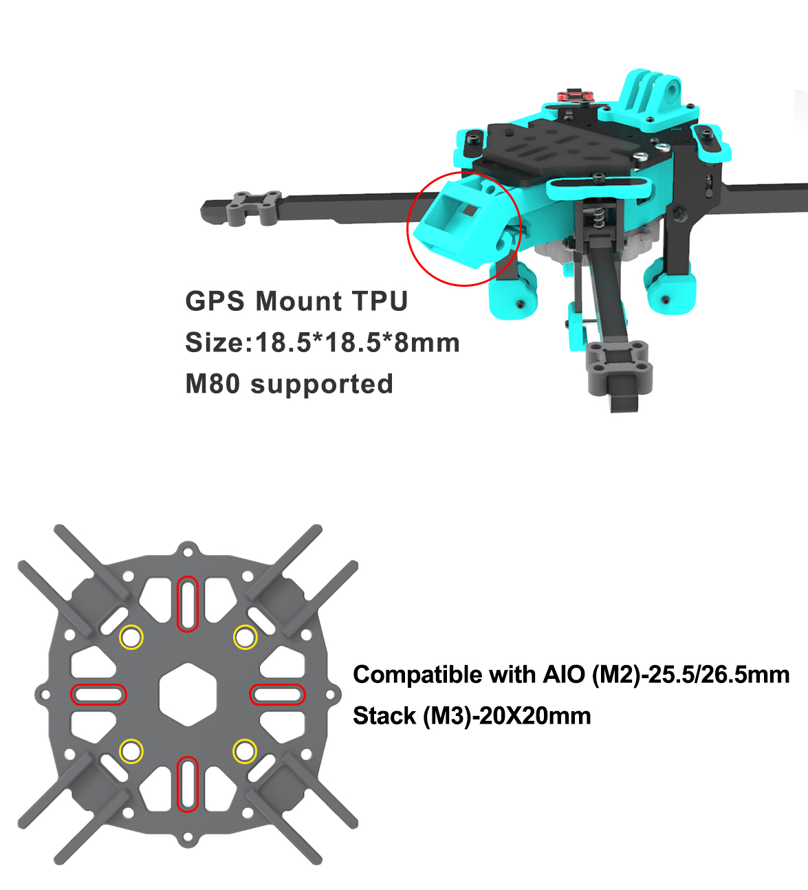 Axisflying KOLAS 6inch Long Range folding Frame Kit 5 -