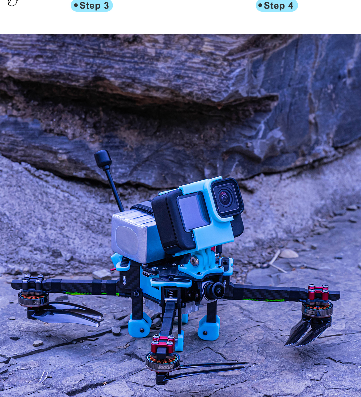 Axisflying KOLAS 6inch Long Range folding Frame Kit 13 - AxisFlying