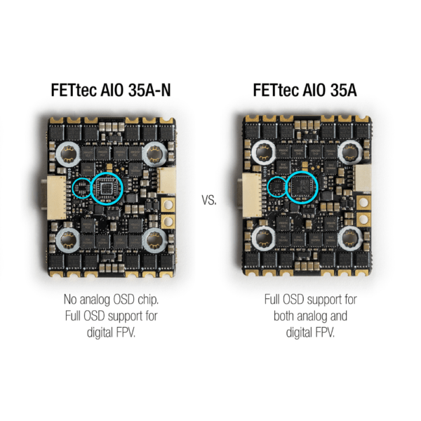 FETtec KISS G4-N AIO 35A - ESC & FC All-In-One 2 - FETtec