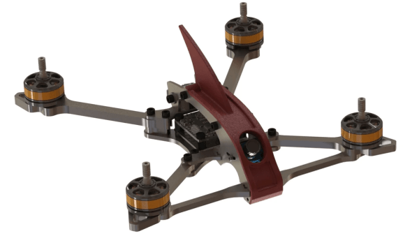 RAGING DRONER 5R FRAME (no canopy) - Standard Arms 5" Frame
