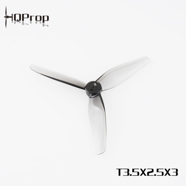 HQProp T3.5x2.5x3 Tri-Blade 3.5" Props (4 Pack) - Grey 2 - HQProp