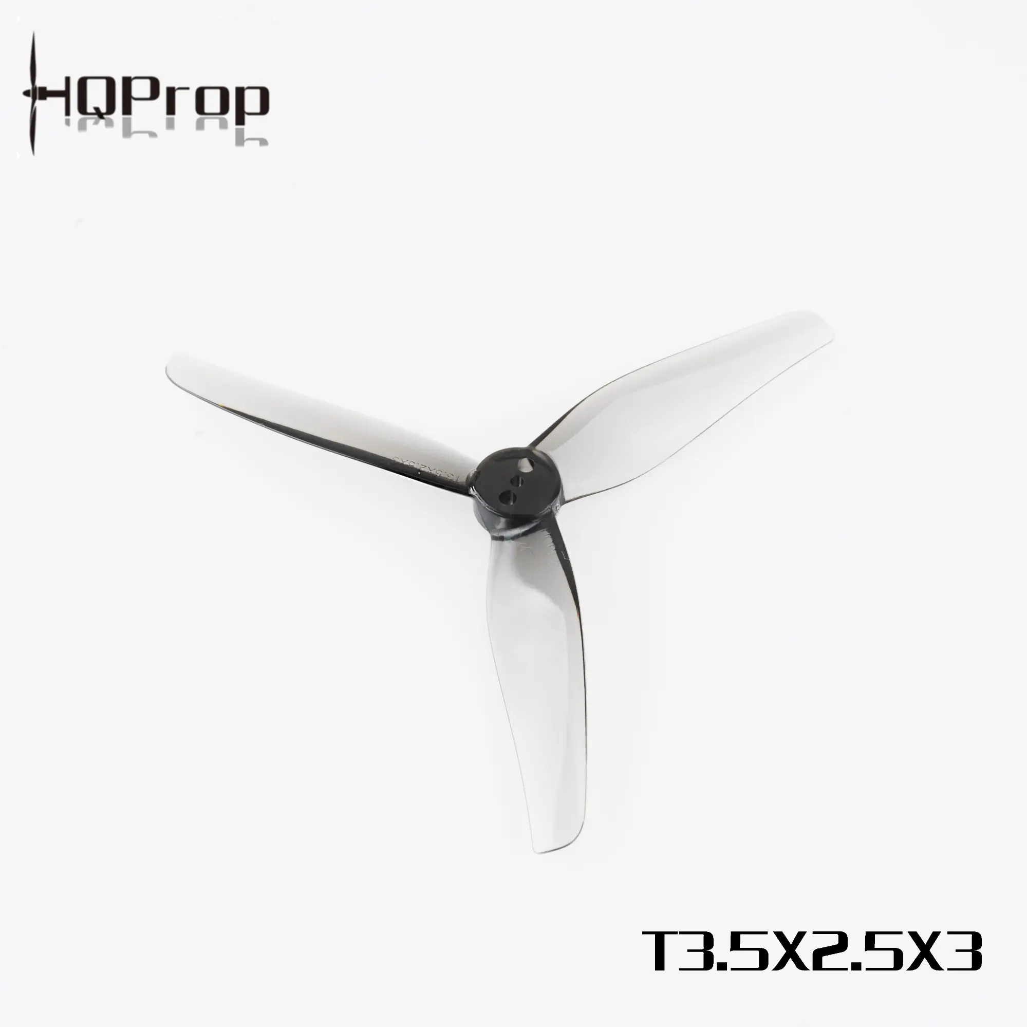 HQProp T3.5x2.5x3 Tri-Blade 3.5" Props (4 Pack) - Grey 2 HQProp T3.5x2.5x3 Tri-Blade 3.5" Props (4 Pack) - Grey - Image 2
