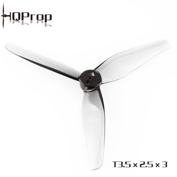 HQProp T3.5x2.5x3 Tri-Blade 3.5" Props (4 Pack) - Grey