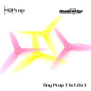 HQProp T3X1.8X3 Props (2CW+2CCW) - 1.5MM - Pick your Color