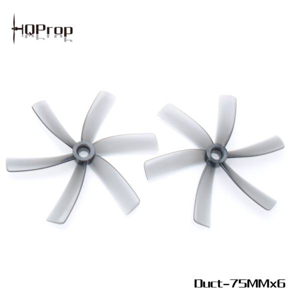 HQProp Duct-75MMX6 Props for Cinewhoops (2CW+2CCW) - Grey