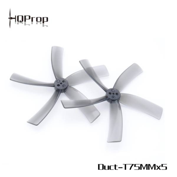 HQProp Duct-T75MMX5 Props for Cinewhoops (2CW+2CCW) - Grey 1 - HQProp