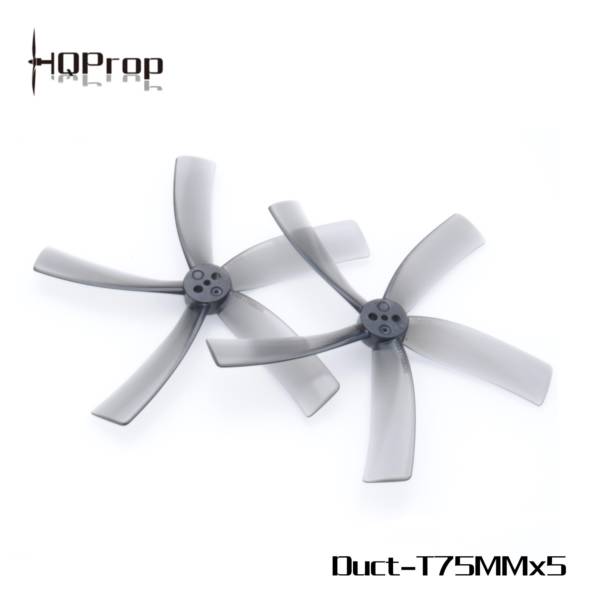 HQProp Duct-T75MMX5 Props for Cinewhoops (2CW+2CCW) - Grey