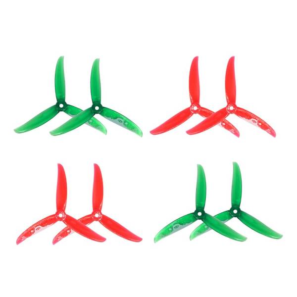 Gemfan Vanover 5136 3-Blade Propellers (4 Pairs) - Santa Claus Christmas Edition - Image 2