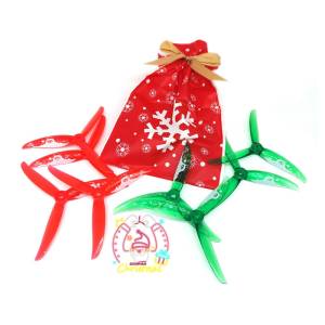 Gemfan Vanover 5136 3-Blade Propellers (4 Pairs) - Santa Claus Christmas Edition