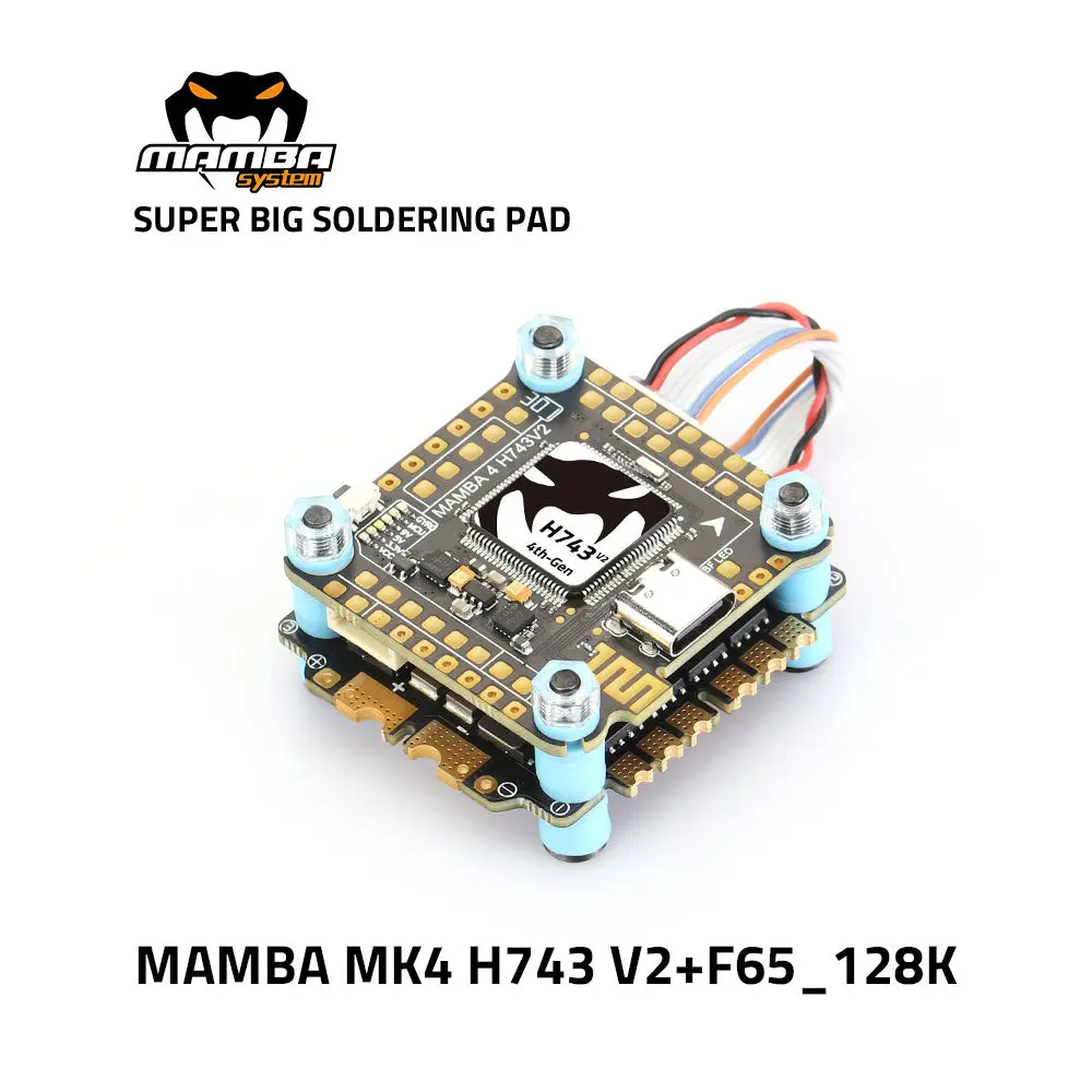 Diatone MAMBA MK4 H743 V2 65A 128K Flight Control Stack - 30mm/M3 1 Diatone MAMBA MK4 H743 V2 65A 128K Flight Control Stack - 30mm/M3