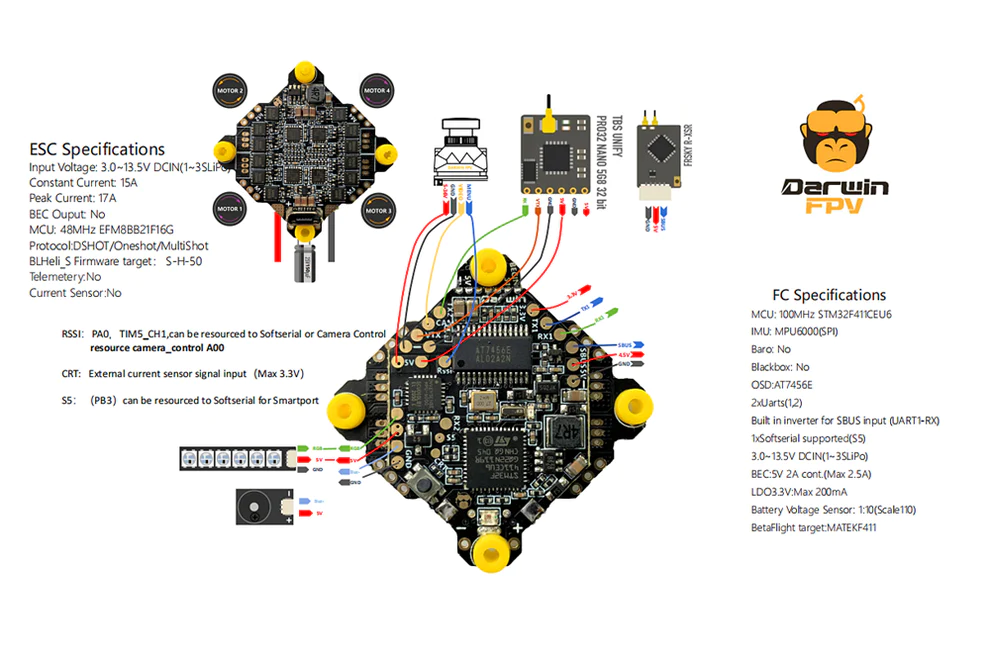 DarwinFPV 1-3S 15A Whoop AIO 2 - DarwinFPV
