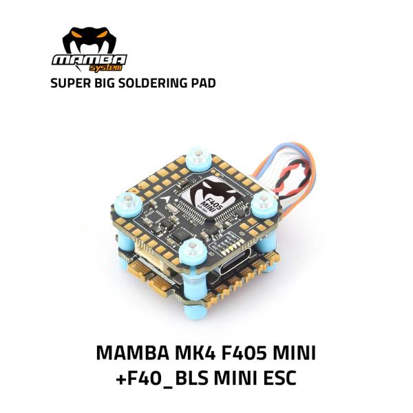 Diatone MAMBA MK4 F405MINI 40A MINI 8bit Flight Control Stack - 20mm/M2