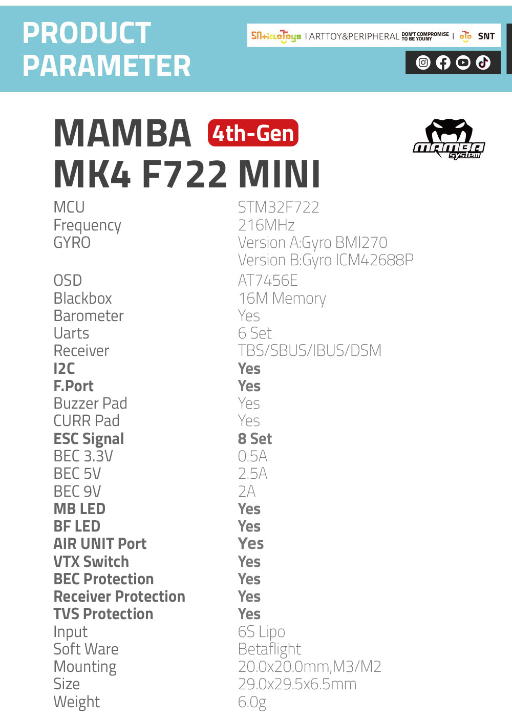 F722 MINI MK4