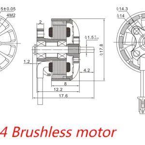 Happymodel EX1404 3-4S Brushless FPV Motor (CCW or CW)- 3500KV 5 - HappyModel