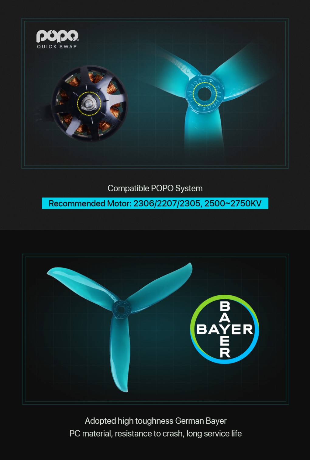 DALPROP Cyclone T5047C Propeller 6 Pair Bundle POPO - Green 3 - DALProp
