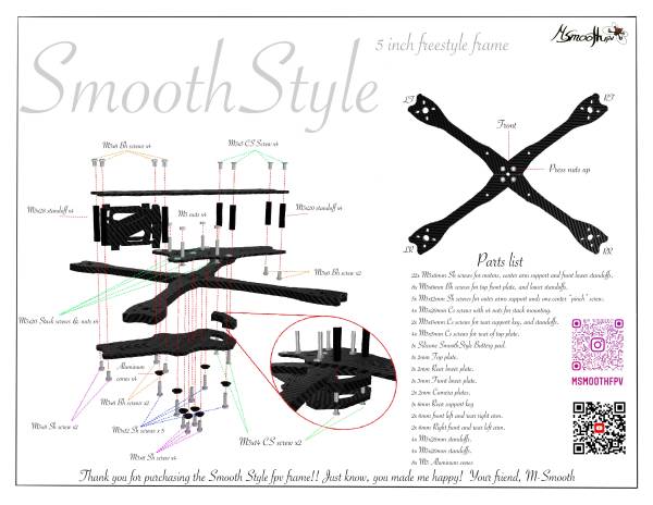 SmoothStyle 5inch Freestyle Frame 7 - MsmoothFPV