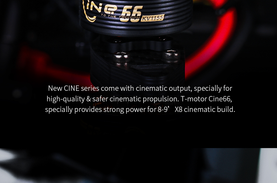 T-Motor Cine66 2812 Professional Cinematic FPV Motor - 925Kv 10 - T-Motor