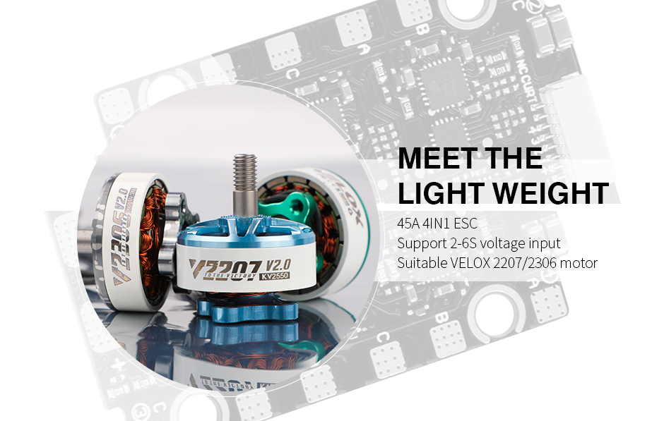 T-Motor VELOX F411 + V45A LITE Stack 11 - T-Motor