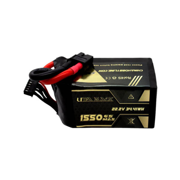 CNHL Ultra Black 1550mAh 22.2V 6S 150C Lipo Battery with XT60 Plug - Image 3
