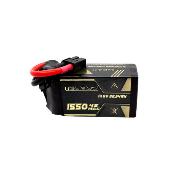 CNHL Ultra Black 1550mAh 14.8V 4S 150C Lipo Battery with XT60 Plug 3 - CNHL