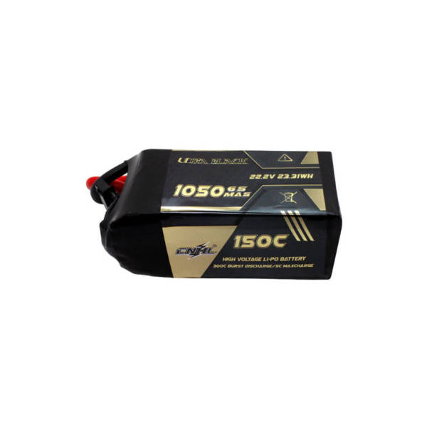 CNHL Ultra Black 1050mAh 22.2V 6S 150C Lipo Battery with XT60 Plug 2 - CNHL