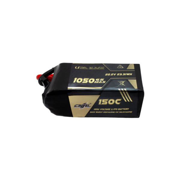 CNHL Ultra Black 1050mAh 6S XT60 150C 22.2V Lipo Battery - Image 2