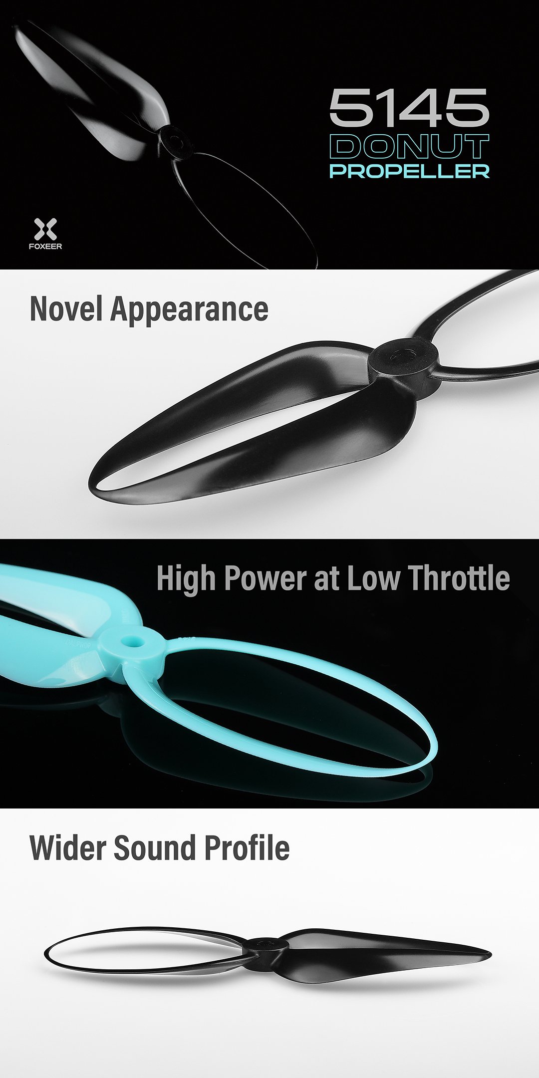 Foxeer Donut 5145 Toroidal Props - Pick your Color 3 - DALProp