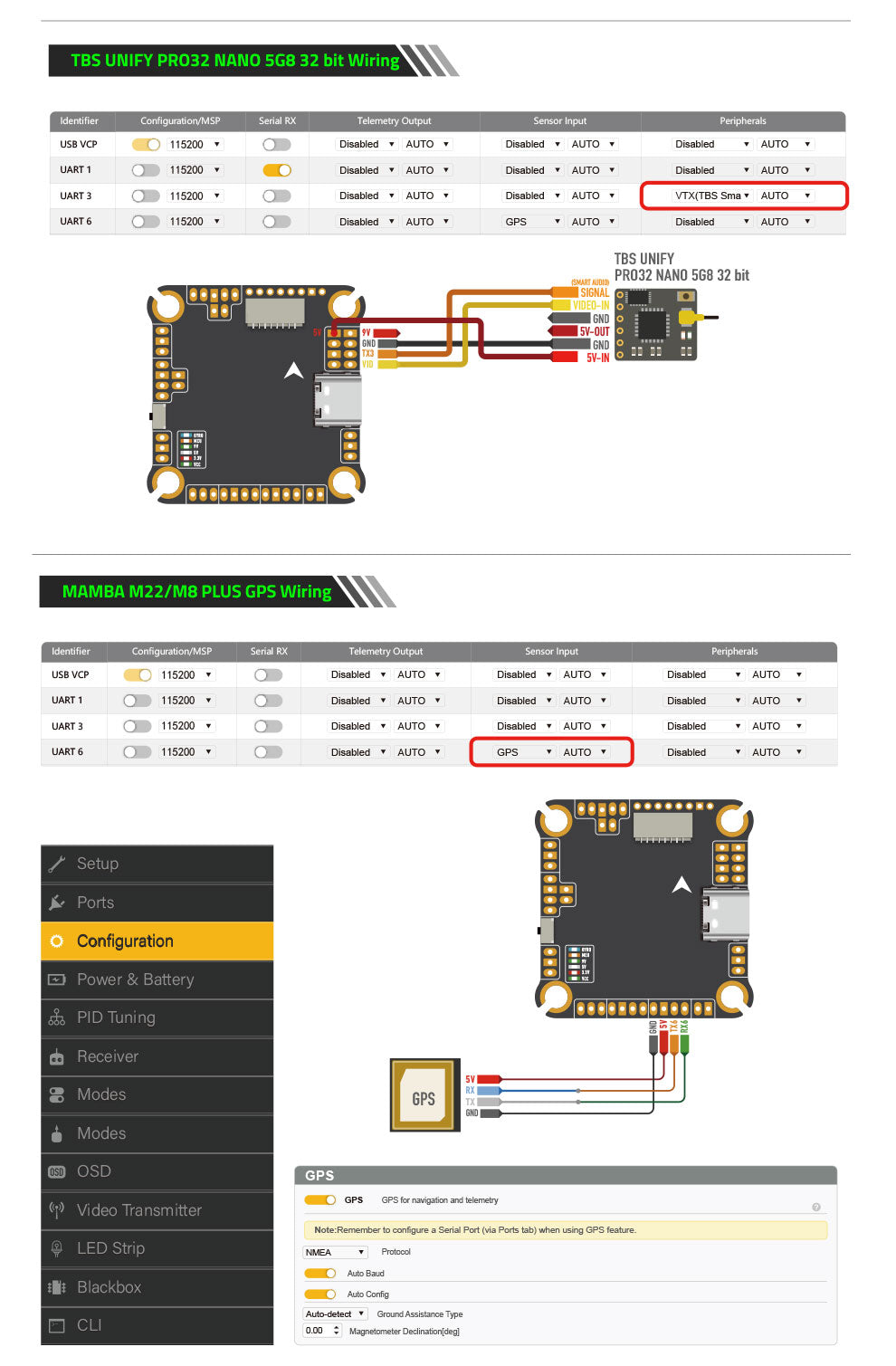Diatone MAMBA F405MK2 V2 Flight Controller + F40MK2 Stack 8 - Diatone
