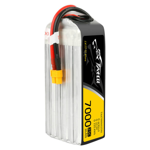 Tattu 7000mAh  22.2V 6S  25C Lipo Battery Pack With XT60 Plug - Image 3