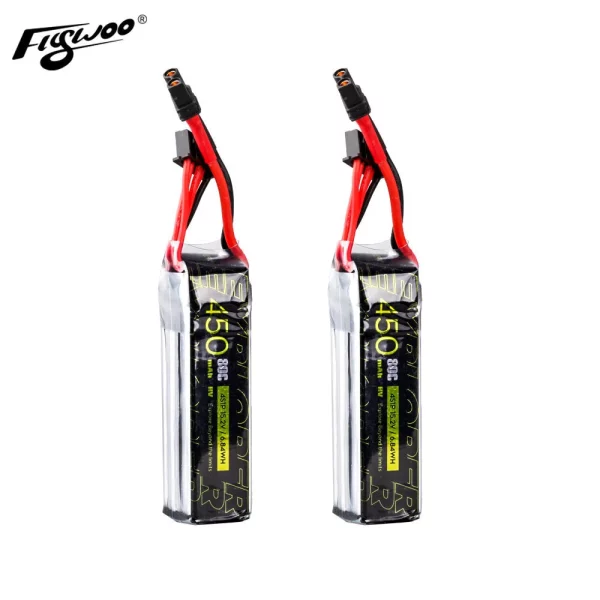 Flywoo Explorer 450 mAh HV 4s 80C Lipo Battery - XT30 (2 Pack) 1 - Flywoo