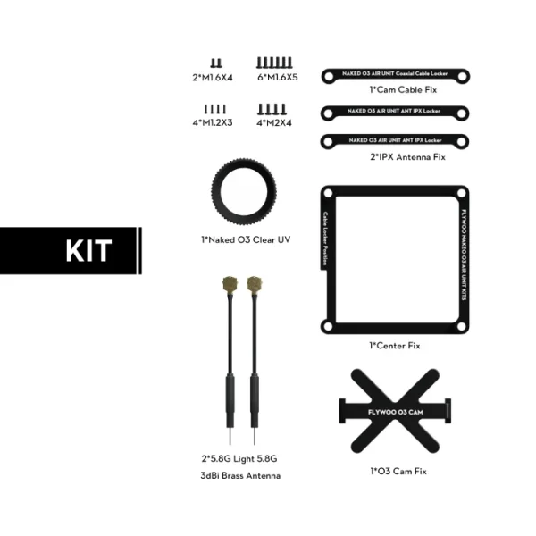 Flywoo Naked O3 Lite/Ultra Air Unit/Upgrade Case Kit - Image 4