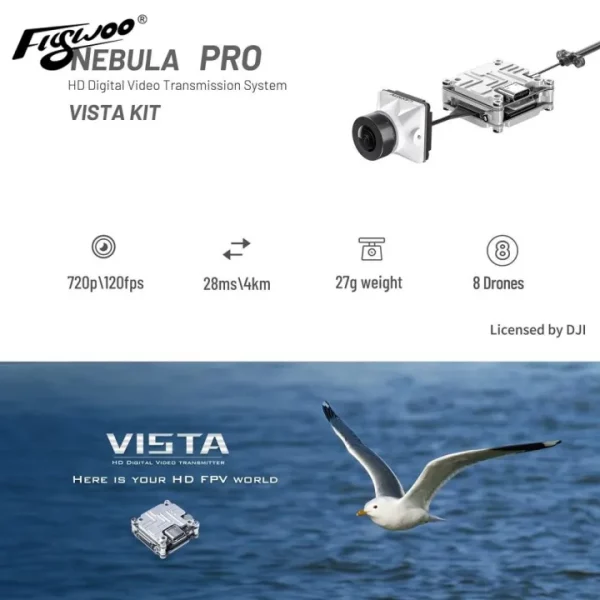 Flywoo Caddx Nebula Pro 720p 120fps Vista Kit - Black 12cm 3 - Caddx
