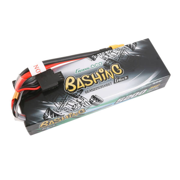 Gens Ace 5200mAh 7.4V 2S1P 35C Bashing Series Lipo Battery Pack -  XT60 Plug for RC Cars - Image 3