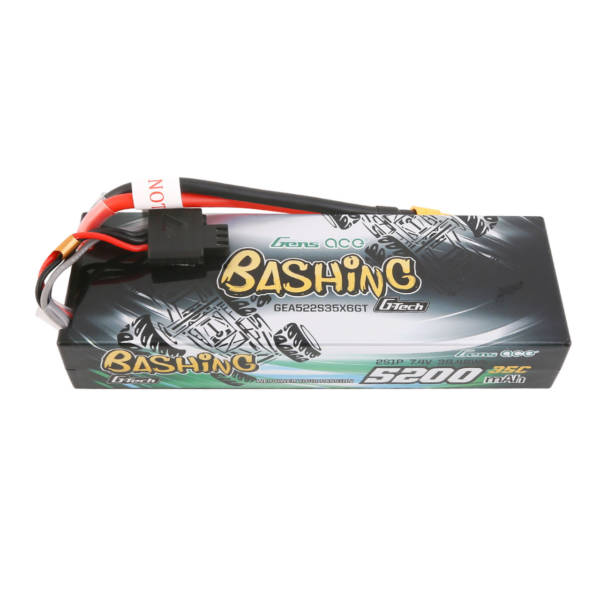 Gens Ace 5200mAh 7.4V 2S1P 35C Bashing Series Lipo Battery Pack -  XT60 Plug for RC Cars - Image 4