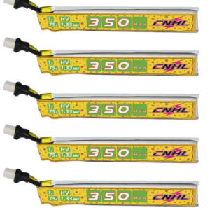 CNHL Pizza Series 350mAh 3.8V 1S 75C Lipo Battery with BT2.0 (5PCS/Pack) 1 - CNHL