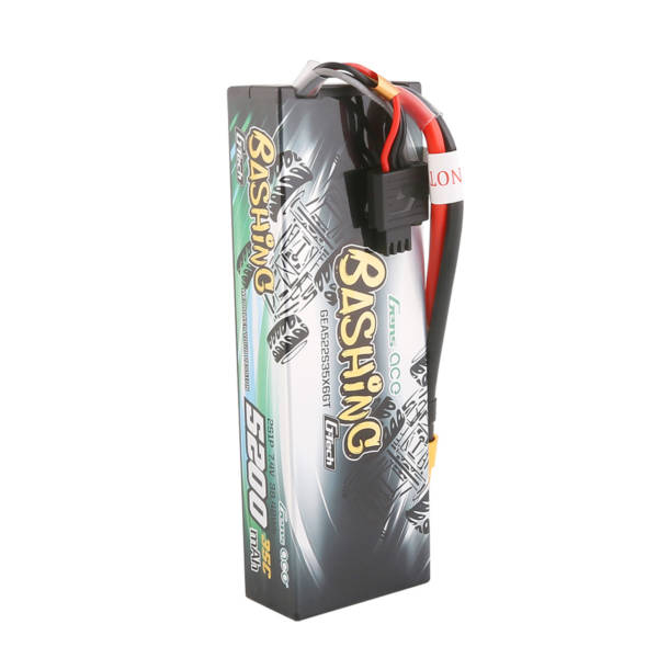 Gens Ace 5200mAh 7.4V 2S1P 35C Bashing Series Lipo Battery Pack -  XT60 Plug for RC Cars - Image 2
