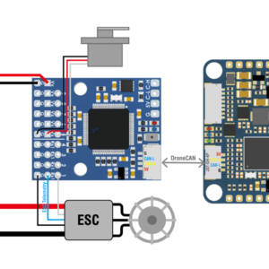 Matek AP_Periph DroneCAN to PWM Adapter 3 - Matek Systems