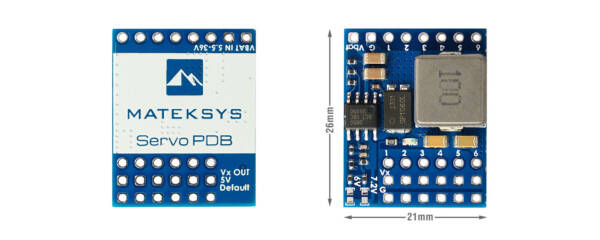 Matek Servo PDB, w/ 4A BEC 5.5-36V to 5-8.2V
