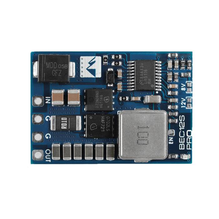 MATEK 12S PRO BEC 5V/8V/12V-5A OUTPUT 9-55V INPUT 1 MATEK 12S PRO BEC 5V/8V/12V-5A OUTPUT 9-55V INPUT