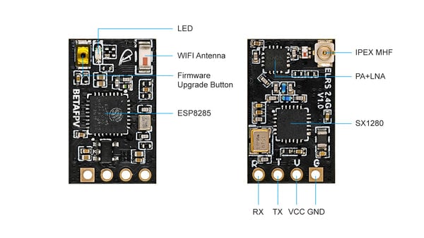 BetaFPV ELRS Nano Receiver - 2.4GHz 12 - BetaFPV