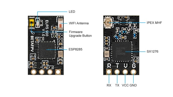 BetaFPV ELRS Nano Receiver - 2.4GHz 8 - BetaFPV