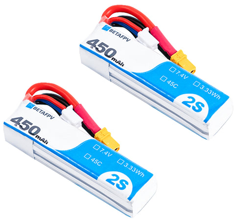 BetaFPV 450mAh 45c 2s Battery (2pcs) 5 - BetaFPV