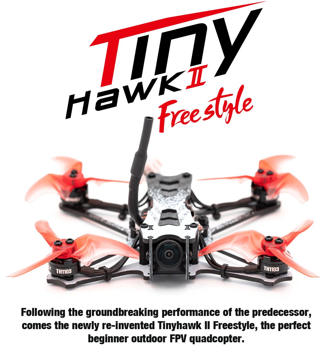 EMAX TinyHawk II Freestyle Drone - BNF - FrSky 21 - Emax