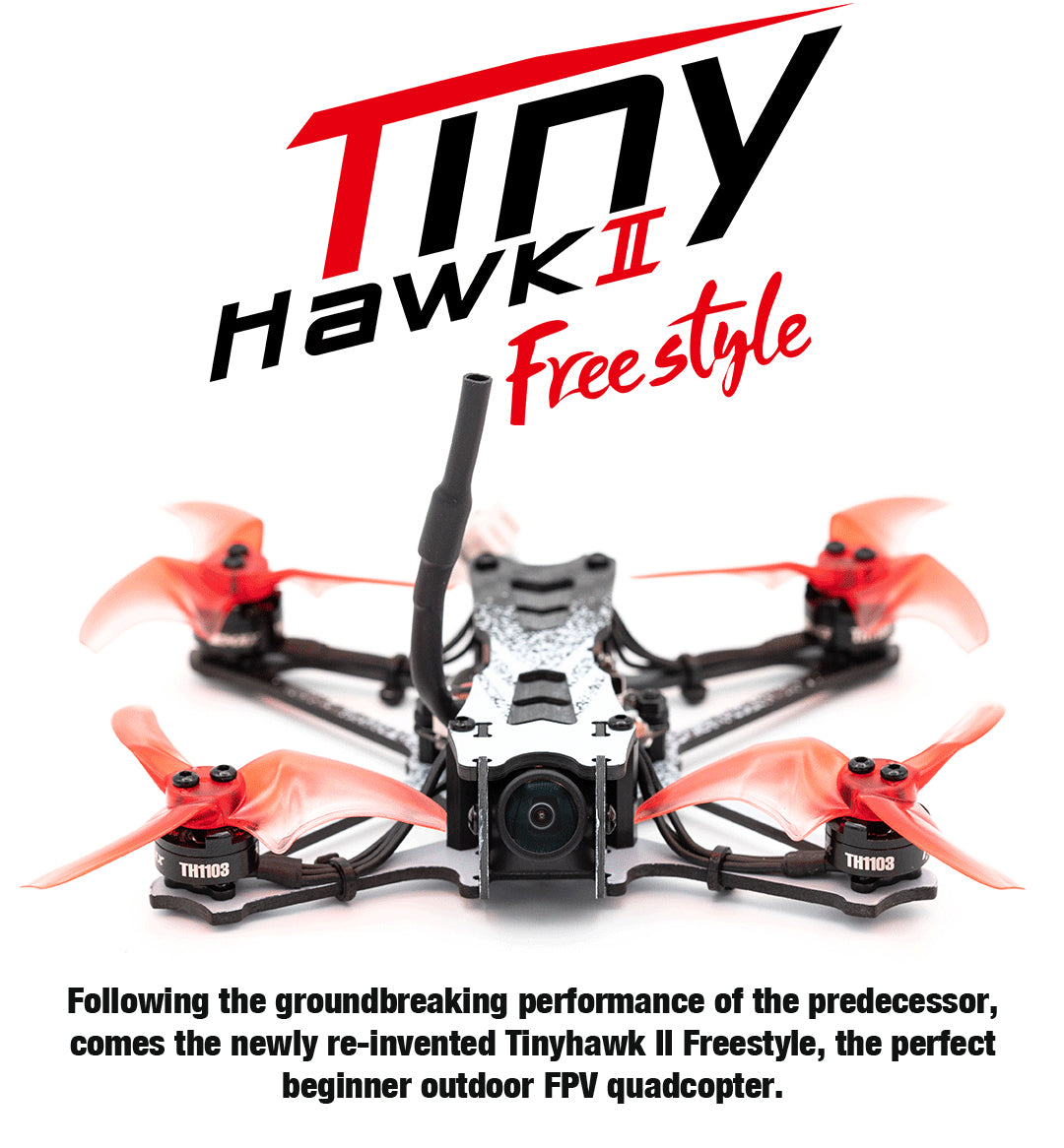 EMAX TinyHawk II Freestyle Drone - BNF - FrSky 15 -