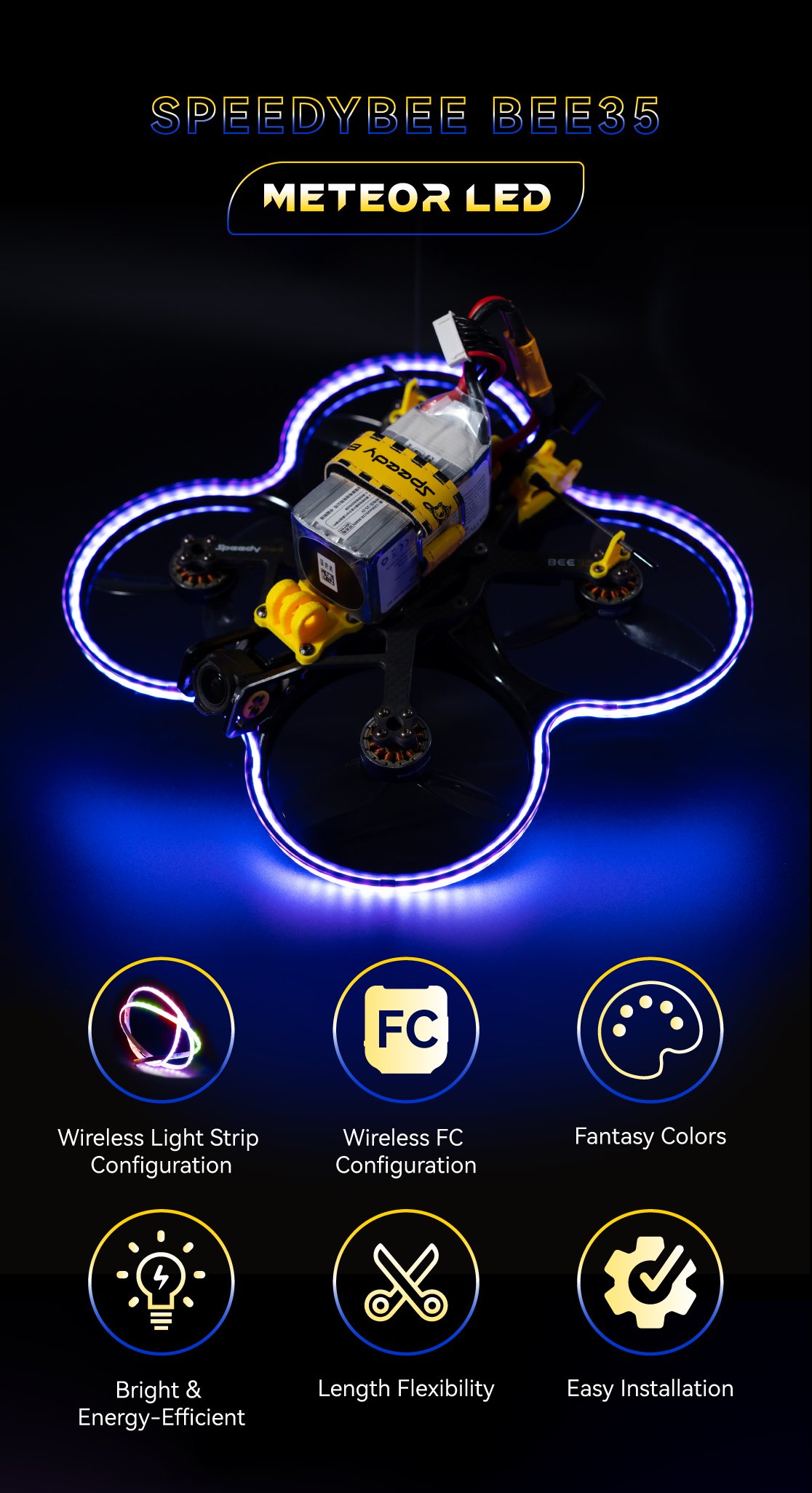 SpeedyBee Bee35 LED Strip