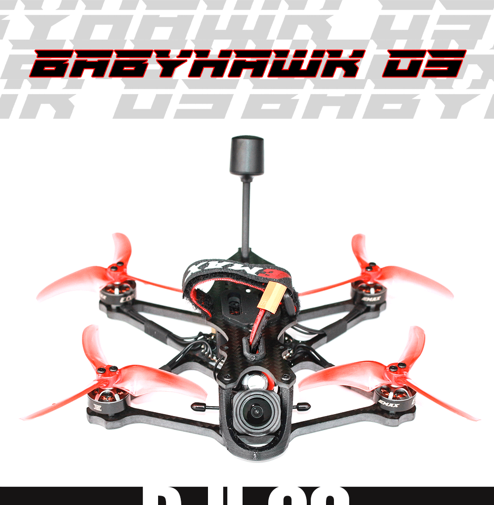 EMAX BabyHawk II HD 3.5" Freestyle RTF w/ DJI 03 Air Unit - PNP 2 -