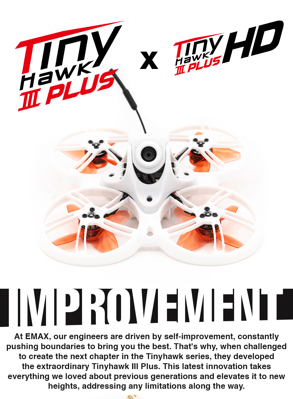 EMAX Tinyhawk III+FPV Racing Drone RTF (Analog)(ELRS) 16 -